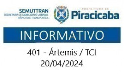Linha 401 Ártemis / TCI - Atendimento UNINOROESTE - 20/04/2024